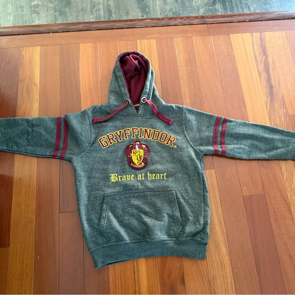 Warner Bros. Gryffindor Gray and Maroon Hoodie